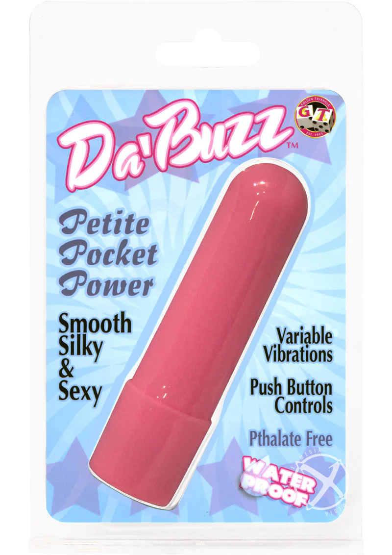 Da'Buzz Petite Waterproof Pocket Power Vibrator