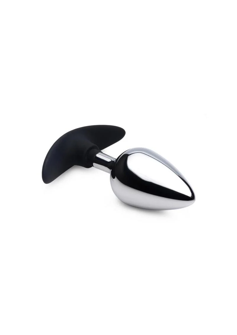 Dark Invader Metal and Silicone Anal Plug - Image 9