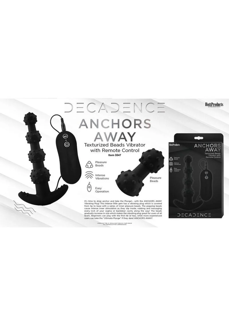 Decadence Anchors Away Silicone Vibrating Butt Plug - Image 2