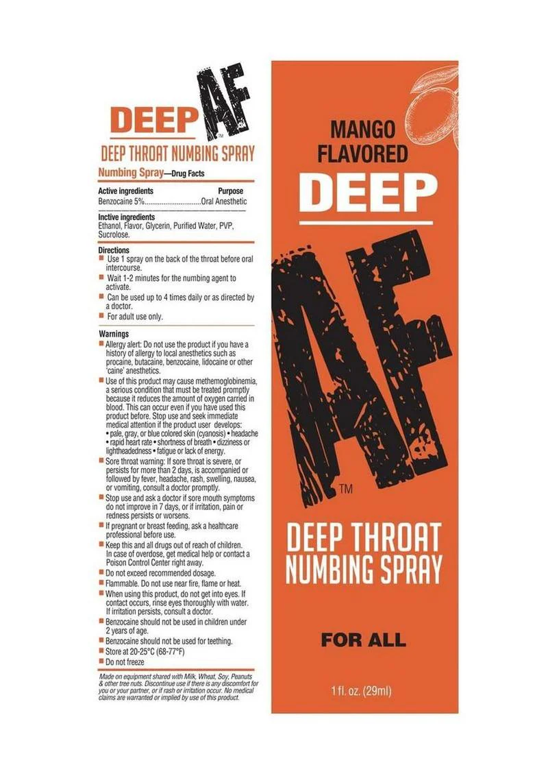 Deep AF Mango Numbing Spray - Image 3