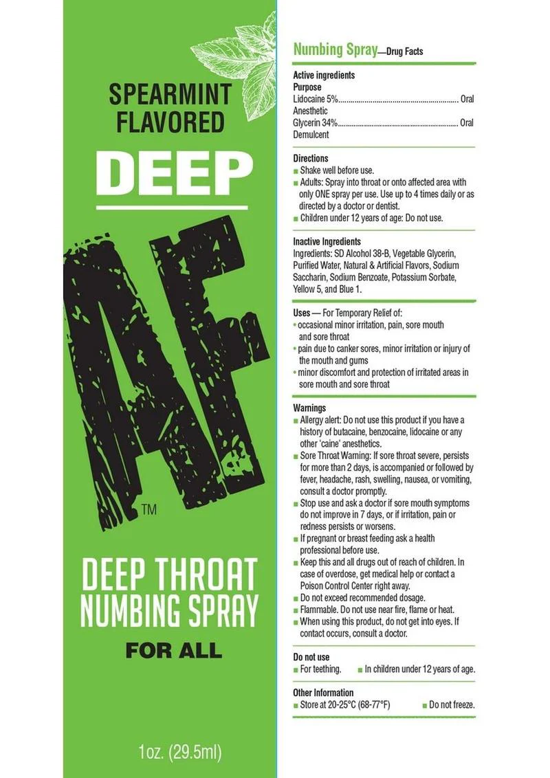 Deep AF Spearmint Throat Spray - Image 3
