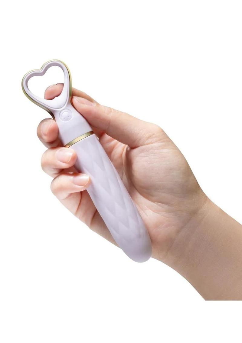 Délìce Heartthrob Rechargeable Silicone Vibrating Massager Lavender - Image 2