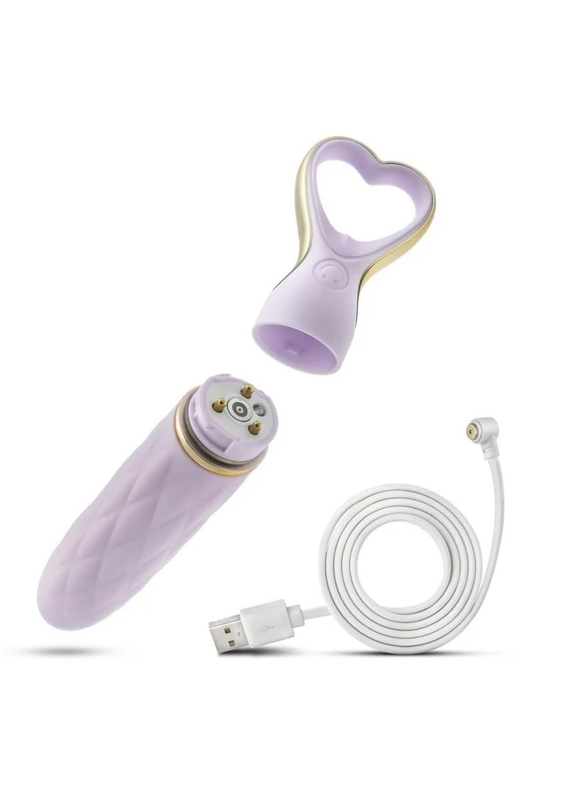 Délìce Heartthrob Rechargeable Silicone Vibrating Massager Lavender - Image 3