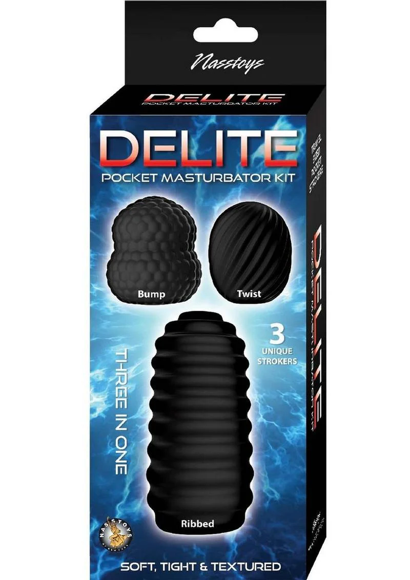 Delite Pocket Masturbator Kit Unique Strokers - Image 4