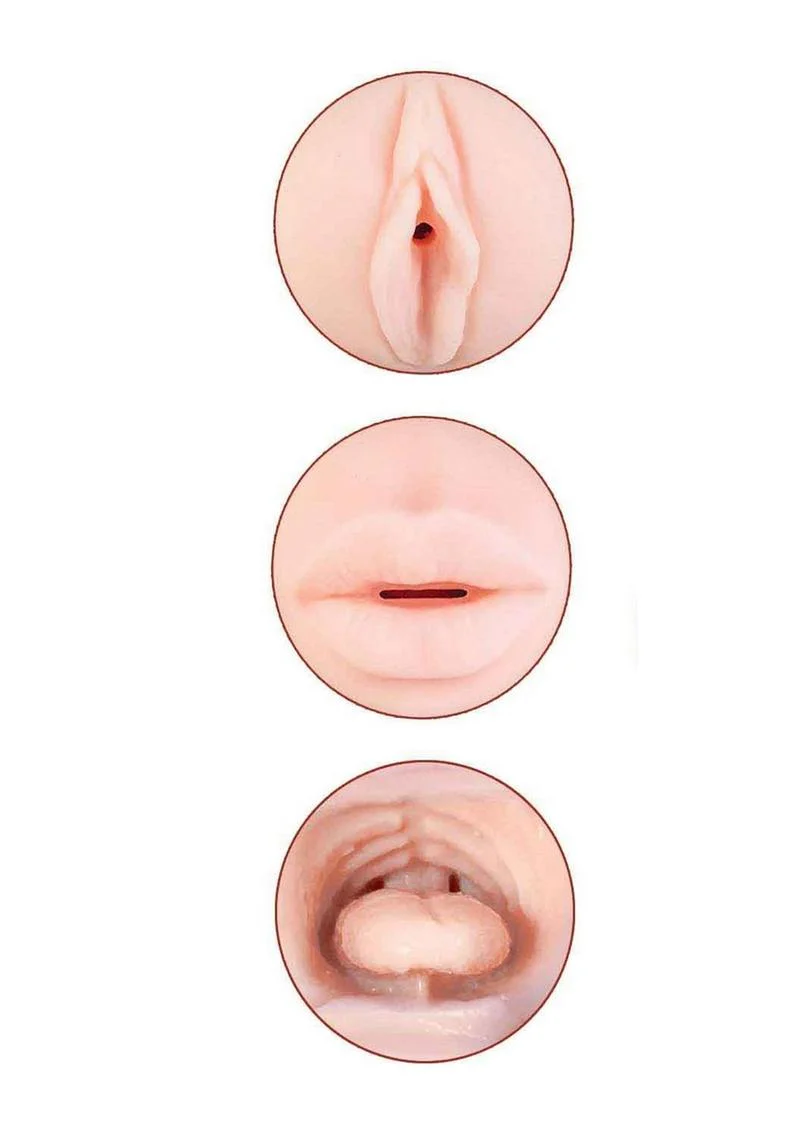 Delite Two Ways Realistic Handheld Masturbator - Image 3