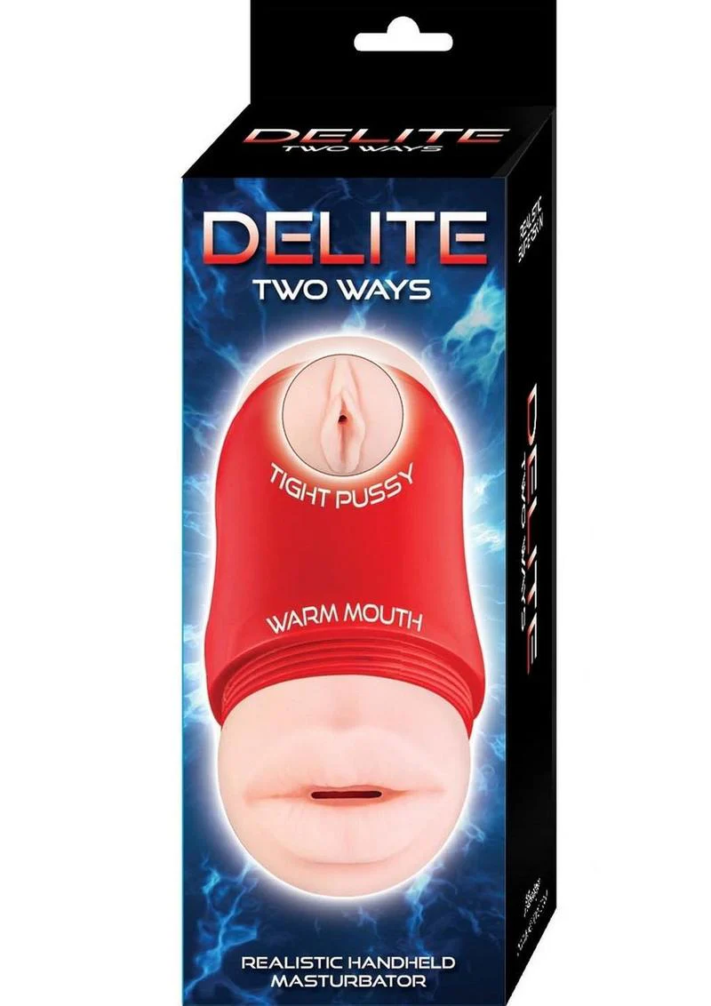 Delite Two Ways Realistic Handheld Masturbator - Image 4