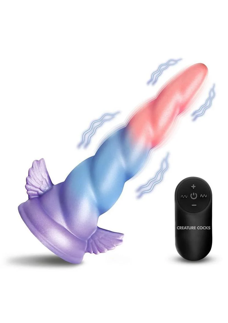 Deluxe Dream Rider Vibrating Unicorn Silicone Dildo - Image 2