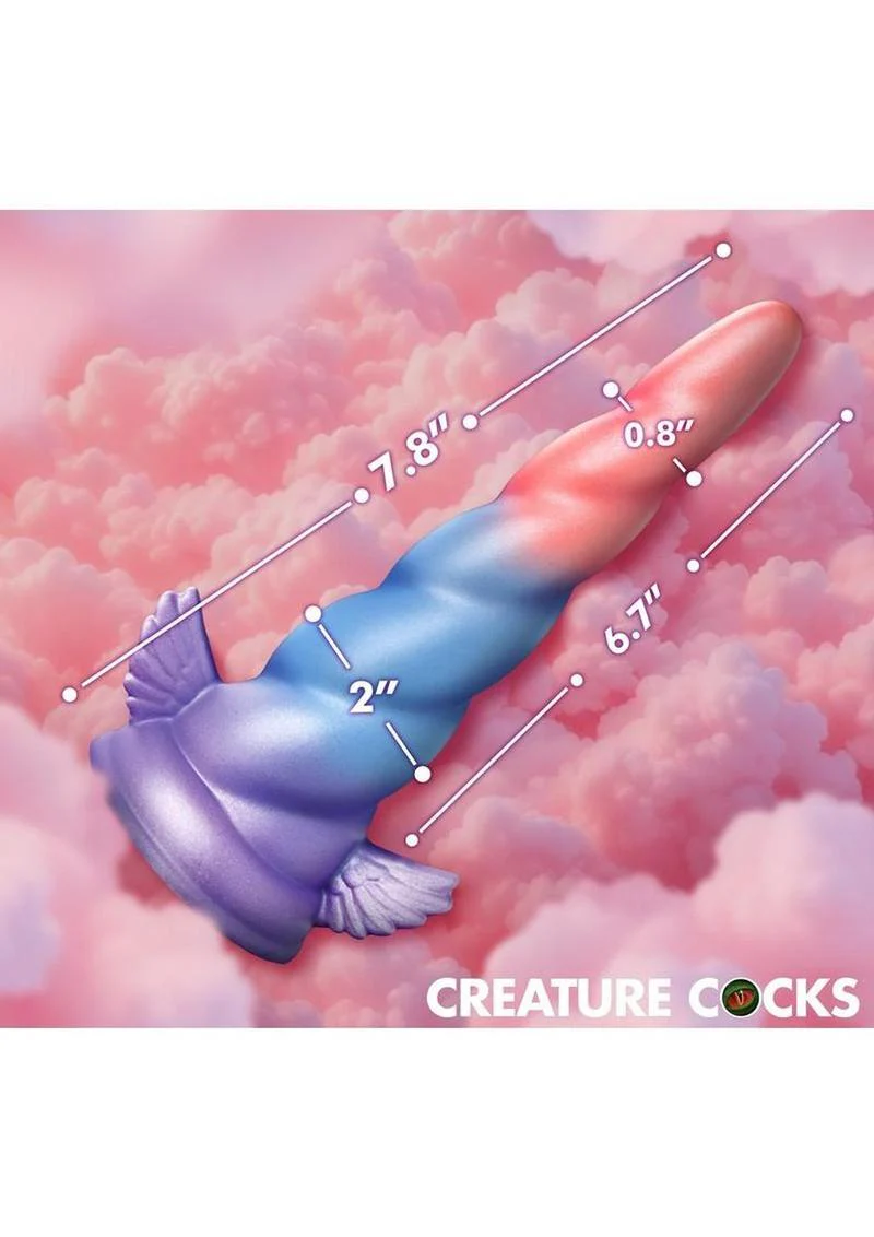 Deluxe Dream Rider Vibrating Unicorn Silicone Dildo - Image 3