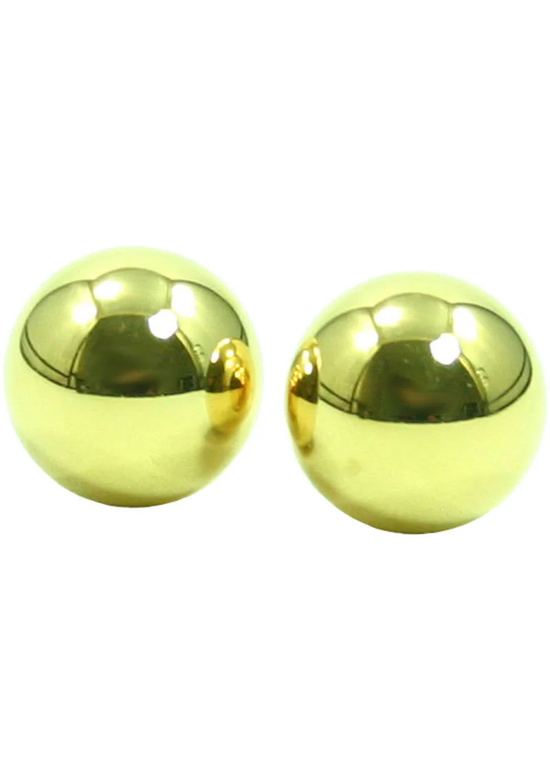 Deluxe Solid Gold Ben Wa Balls Set