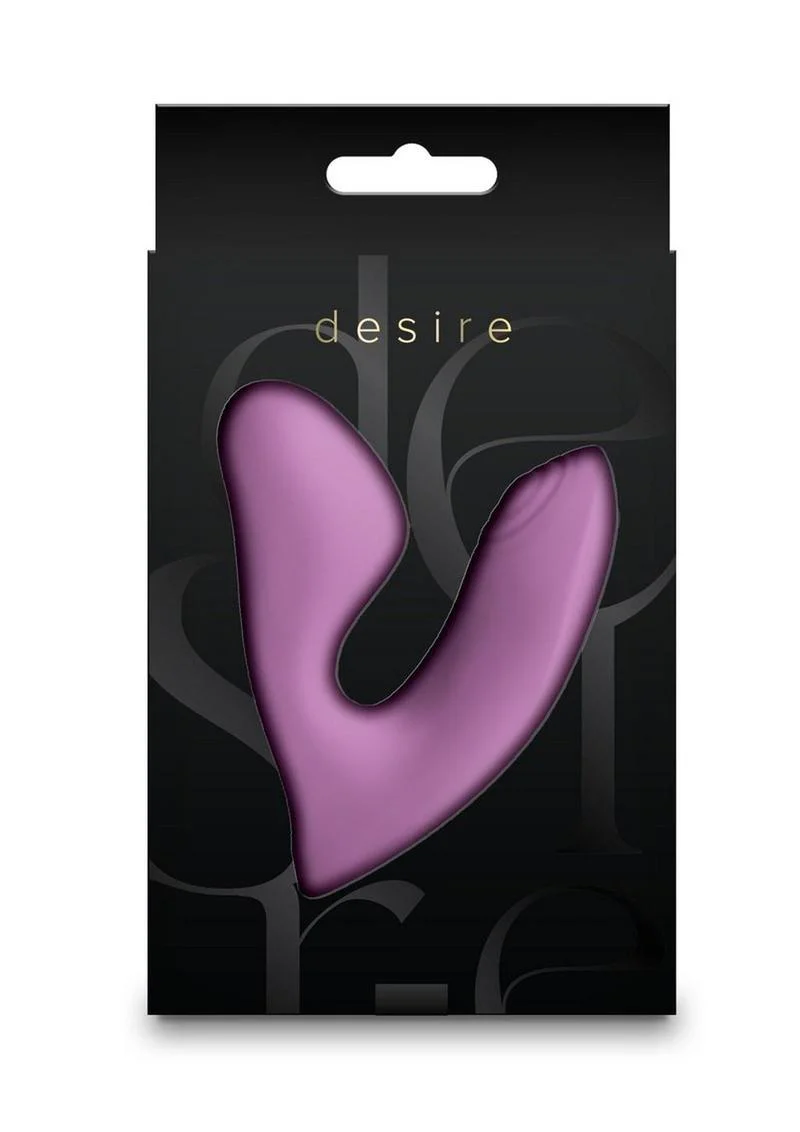Desire Demure Rechargeable Silicone Vibrator With Clitoral Stimulator - Image 5