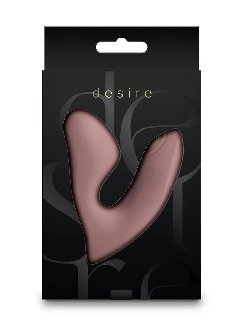 Desire Demure Rechargeable Silicone Vibrator With Clitoral Stimulator - Image 7