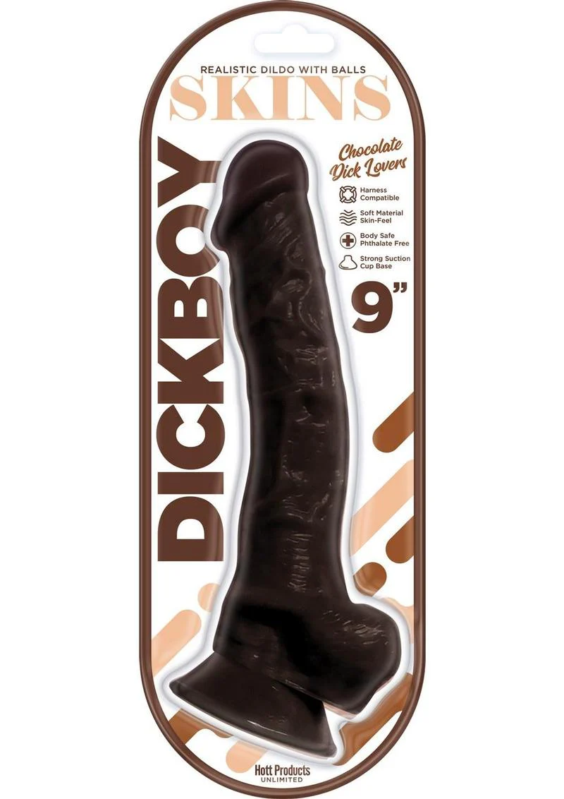 DickBoy Phthalate-Free Skins Chocolate Lovers Dildo - Image 2