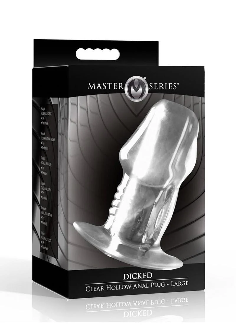 Dicked Clear Hollow Anal Plug - Image 13