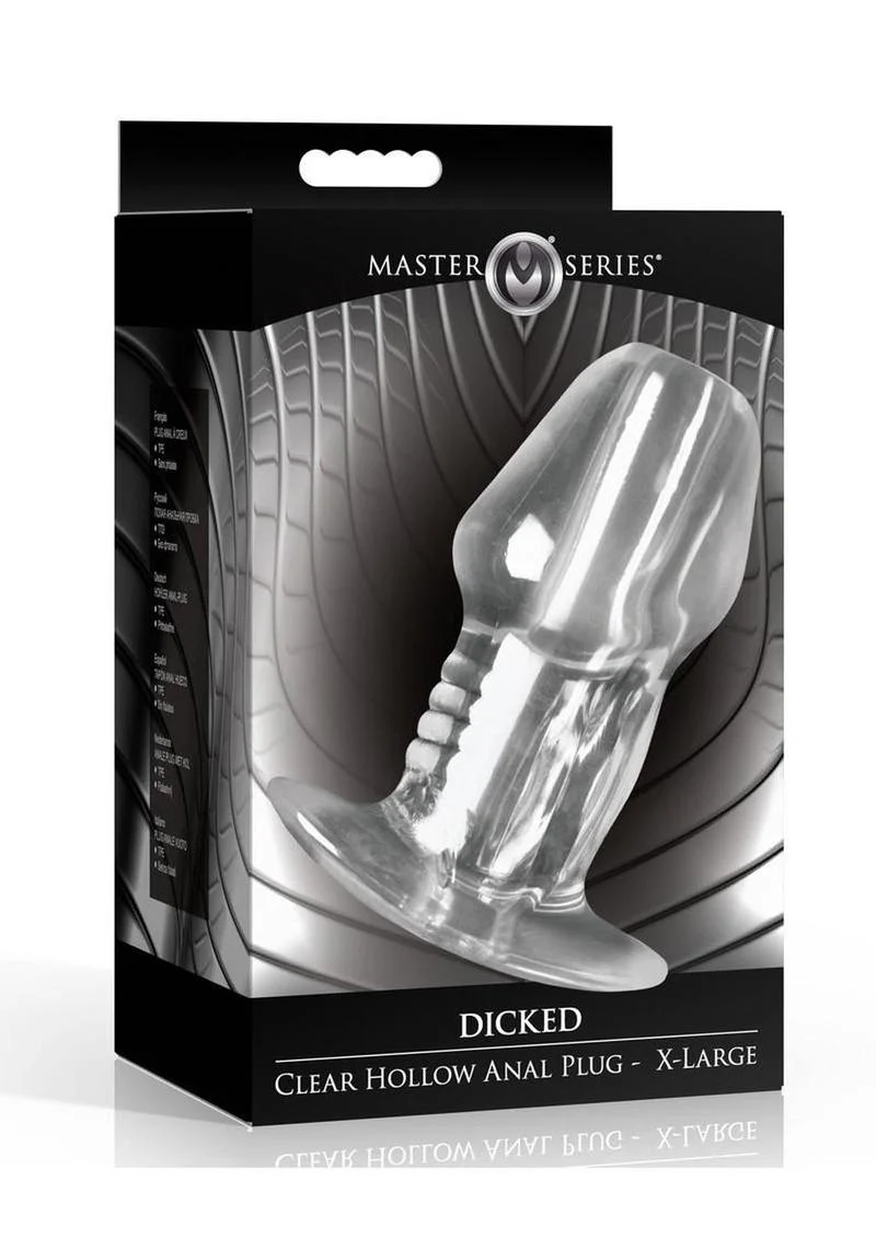 Dicked Clear Hollow Anal Plug - Image 15