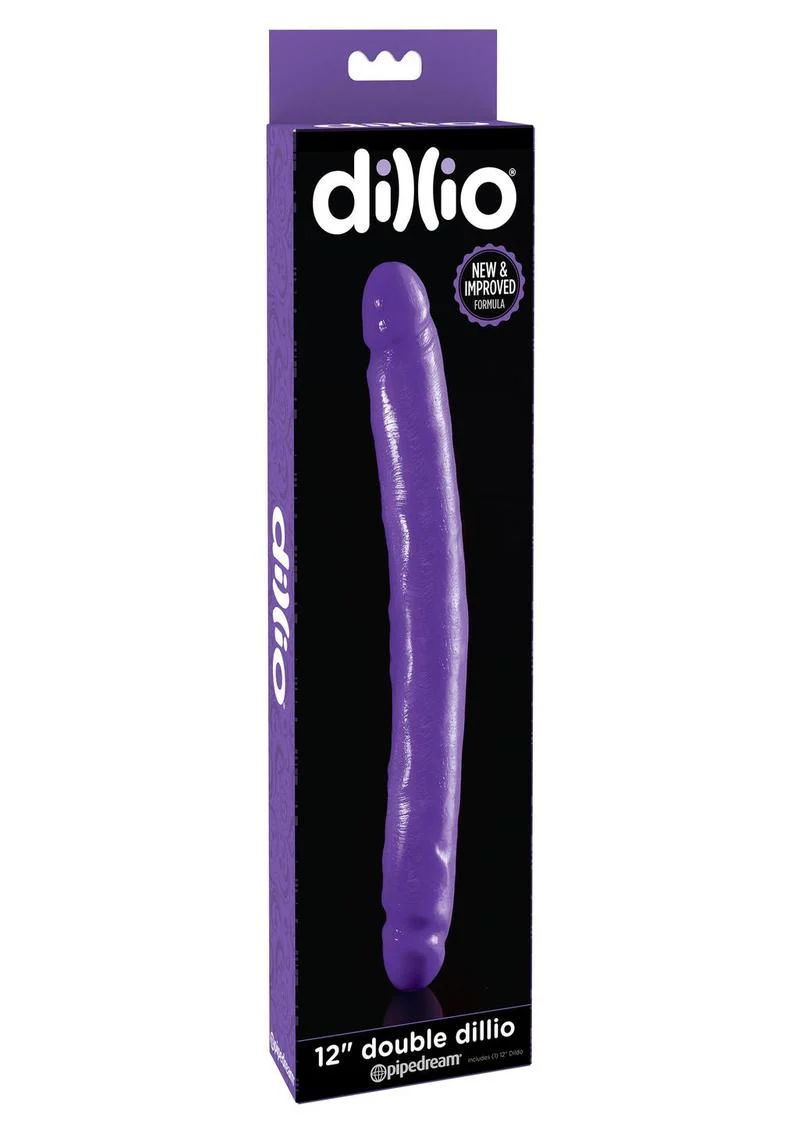 Dillio 12in Double Dillio Dong Realistic Silicone Dual-End Dildo - Image 3
