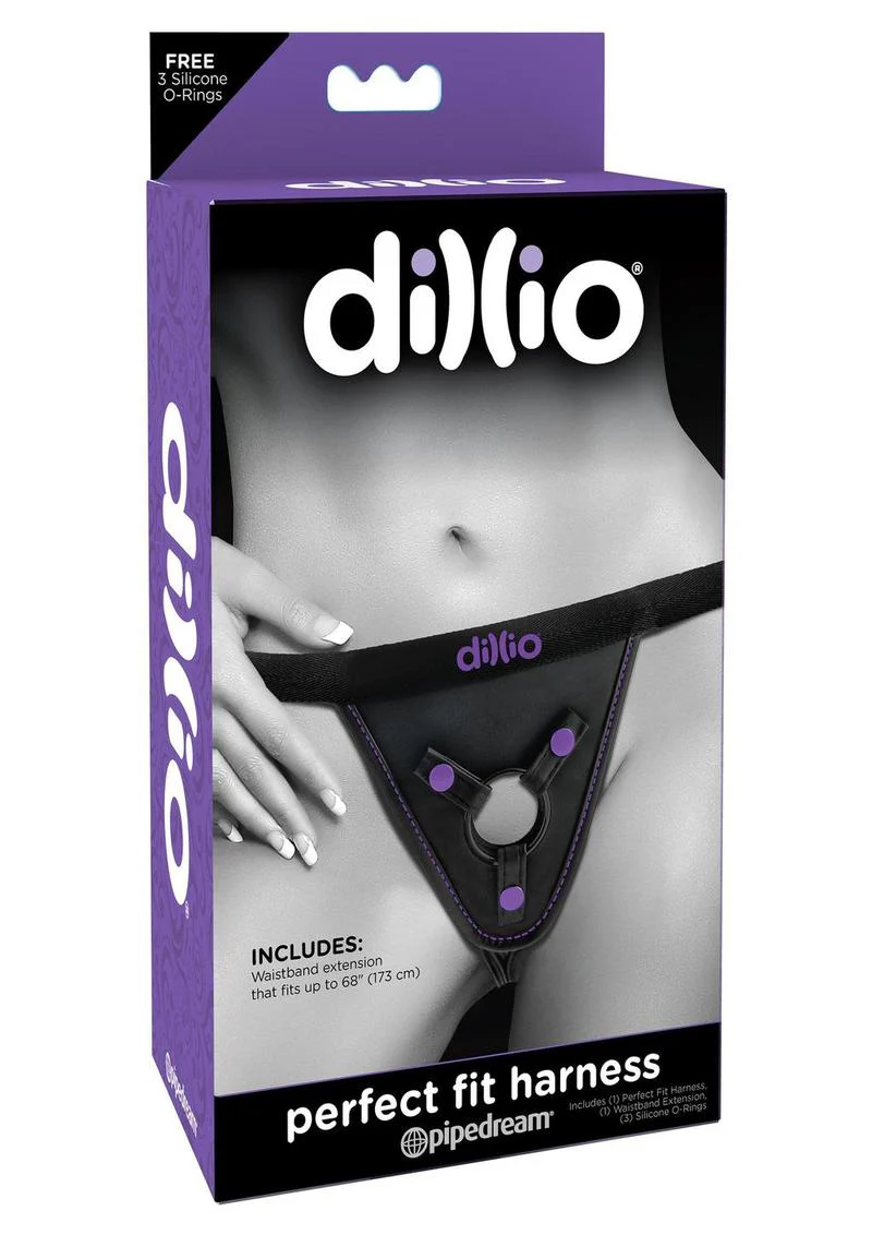 Dillio Perfect Fit Strap-On Harness Adjustable Waistband 3 O-Rings - Image 2