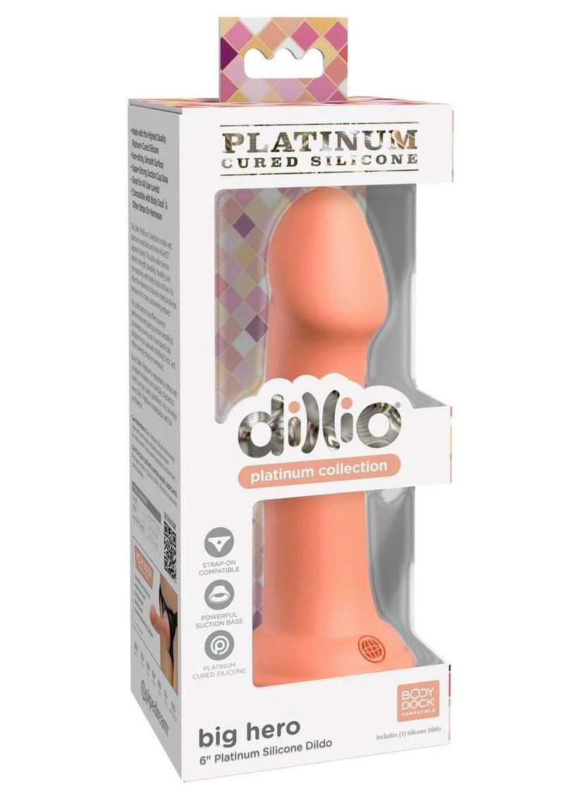 Dillio Platinum Big Hero 6in Silicone Dildo Strap-On Compatible - Image 5