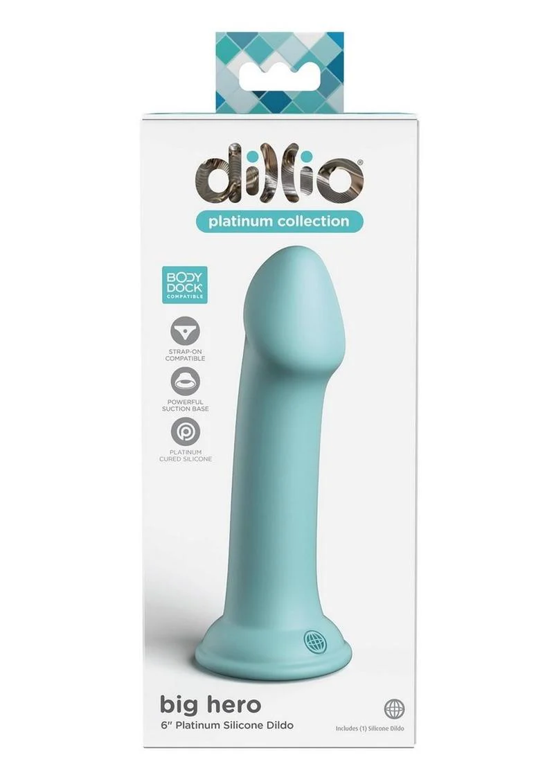 Dillio Platinum Big Hero 6in Silicone Dildo Strap-On Compatible - Image 8