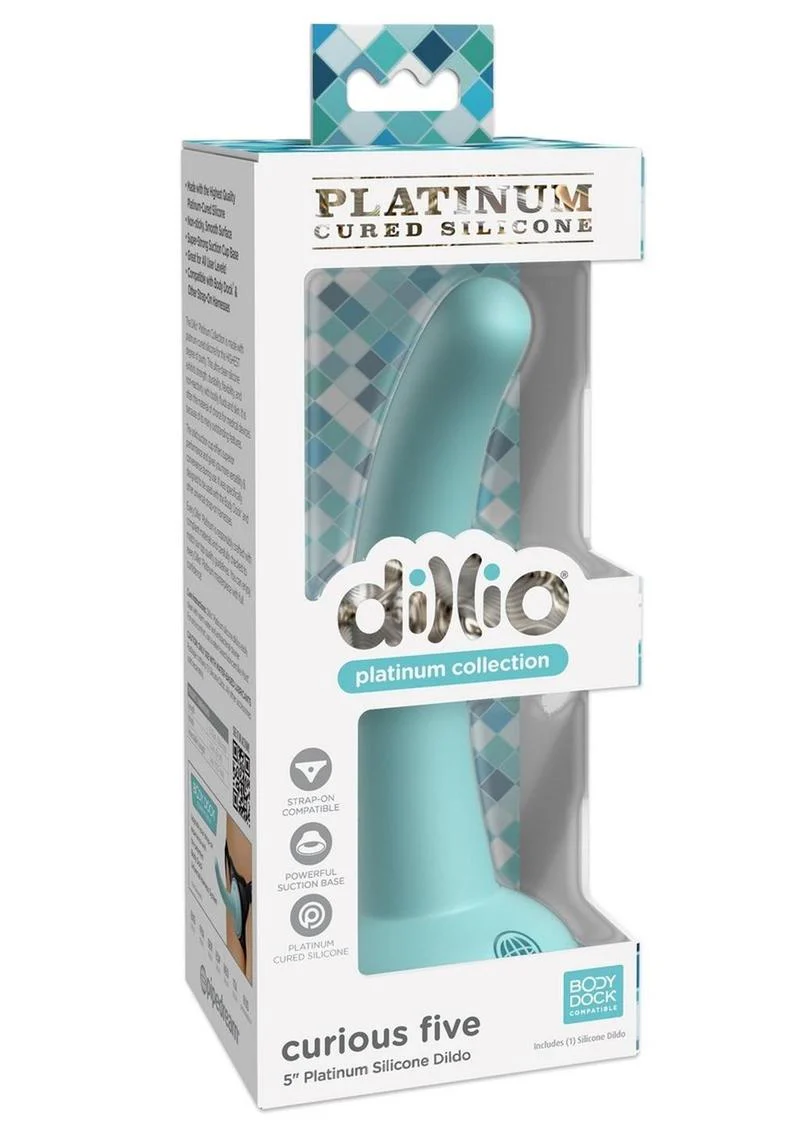 Dillio Platinum Curious Five Platinum Silicone Dildo - Image 8