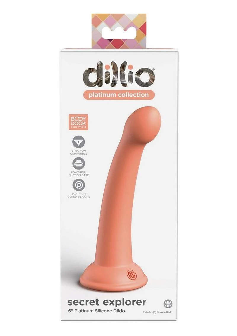 Dillio Platinum Secret Explorer Body Dock Silicone Dildo - Image 5