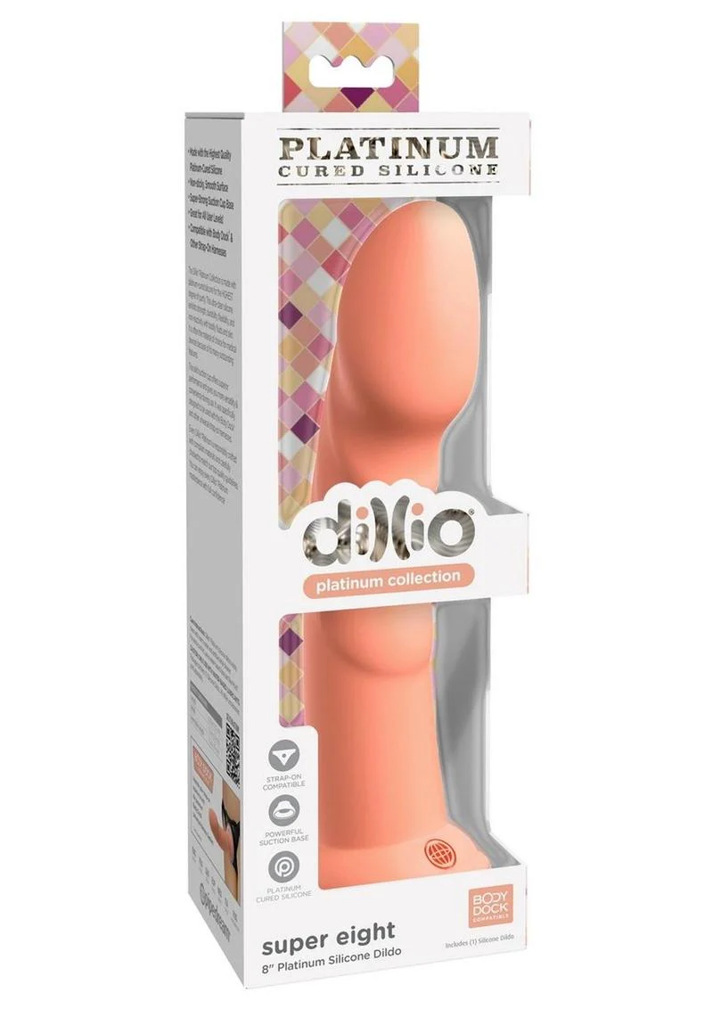 Dillio Platinum Super Eight Silicone Waterproof Dildo by Pipedream - Image 5