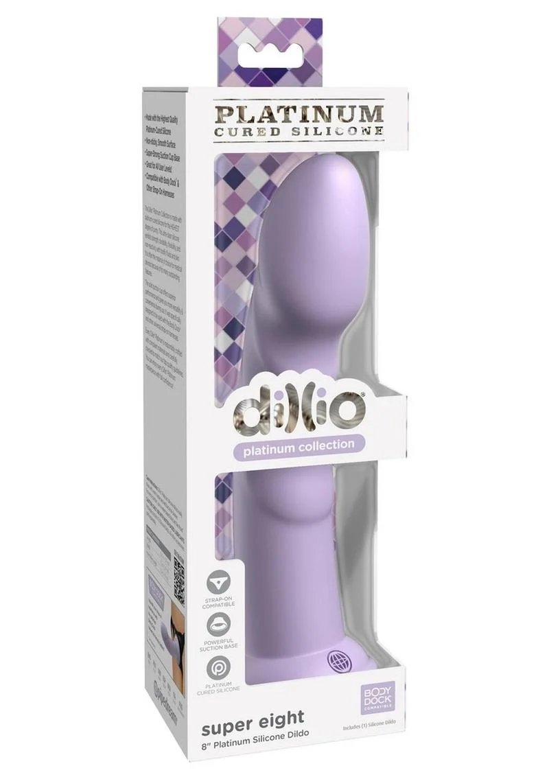 Dillio Platinum Super Eight Silicone Waterproof Dildo by Pipedream - Image 6