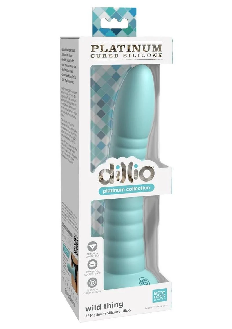 Dillio Platinum Wild Thing Ribbed Silicone Dildo - Image 7
