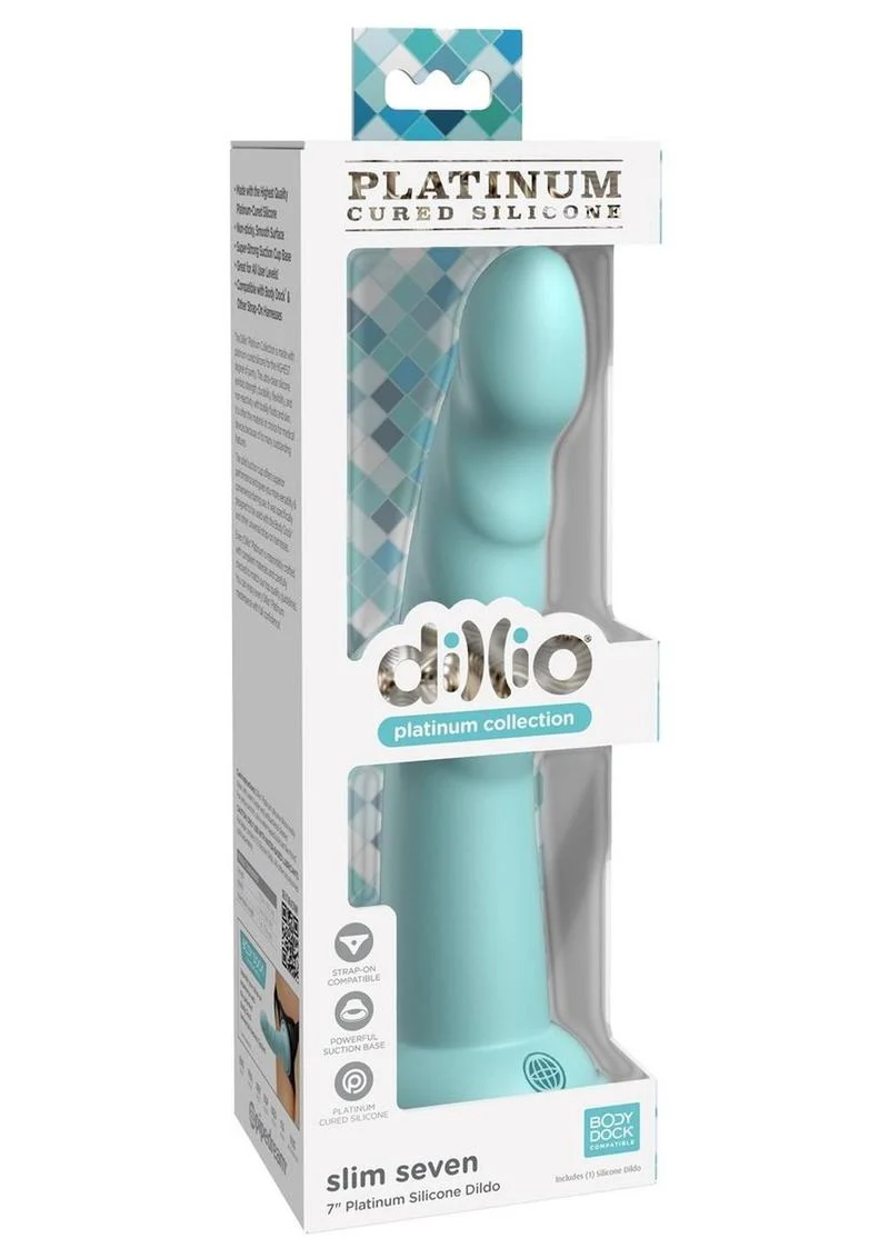 Dillio Slim Seven Lavender Silicone Dildo - Image 6