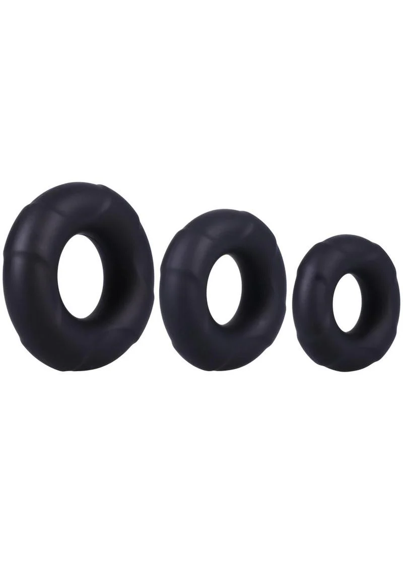 Doc Johnson C Ring Set In A Bag 3 Sizes Silicone Ring - Image 2