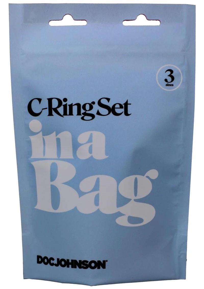 Doc Johnson C Ring Set In A Bag 3 Sizes Silicone Ring - Image 3