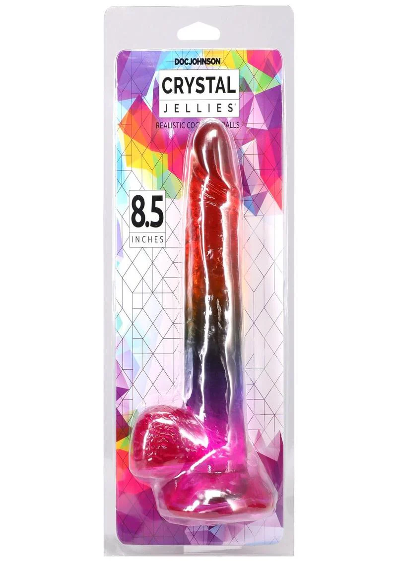 Doc Johnson Crystal Jellies Realistic Dildo - Image 8