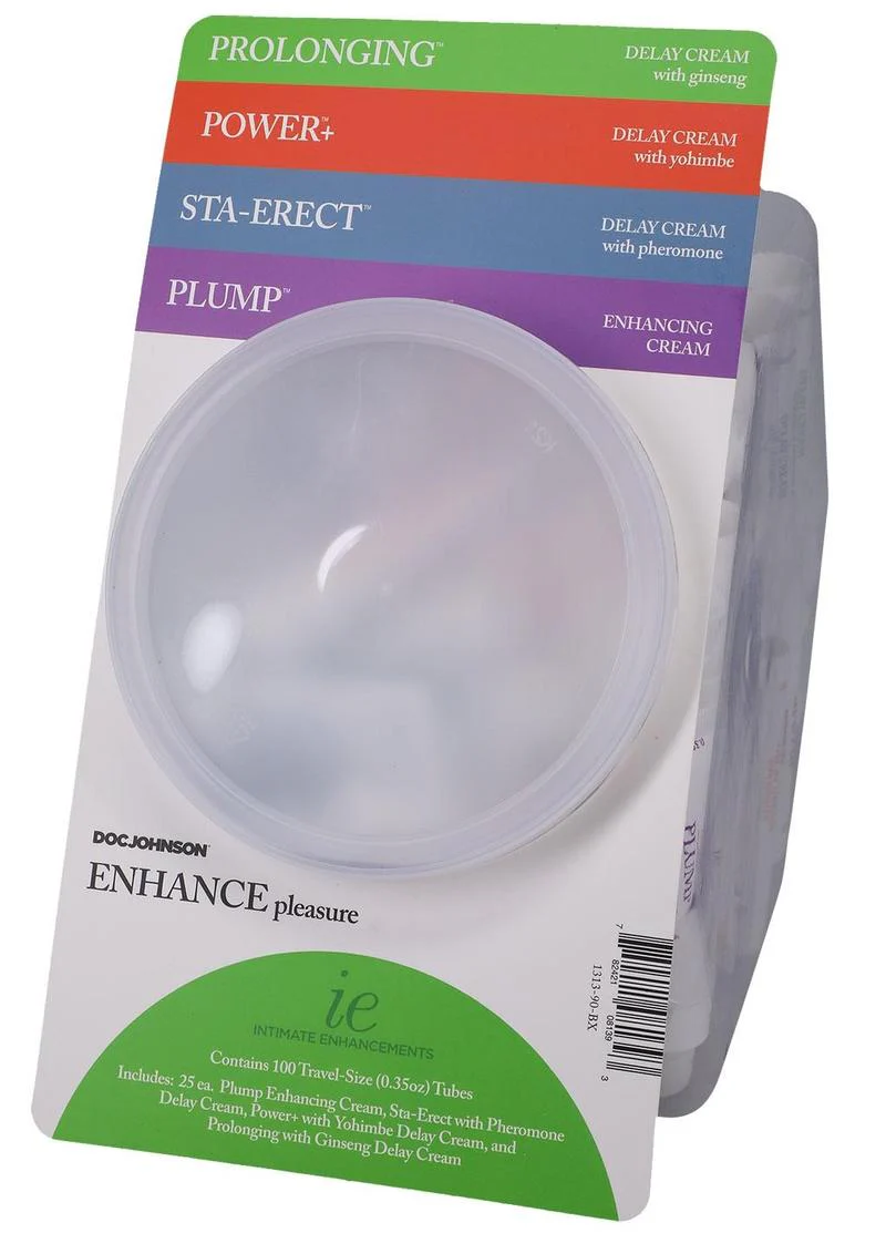 Doc Johnson Enhance Pleasure Travel Size Creams - Image 2