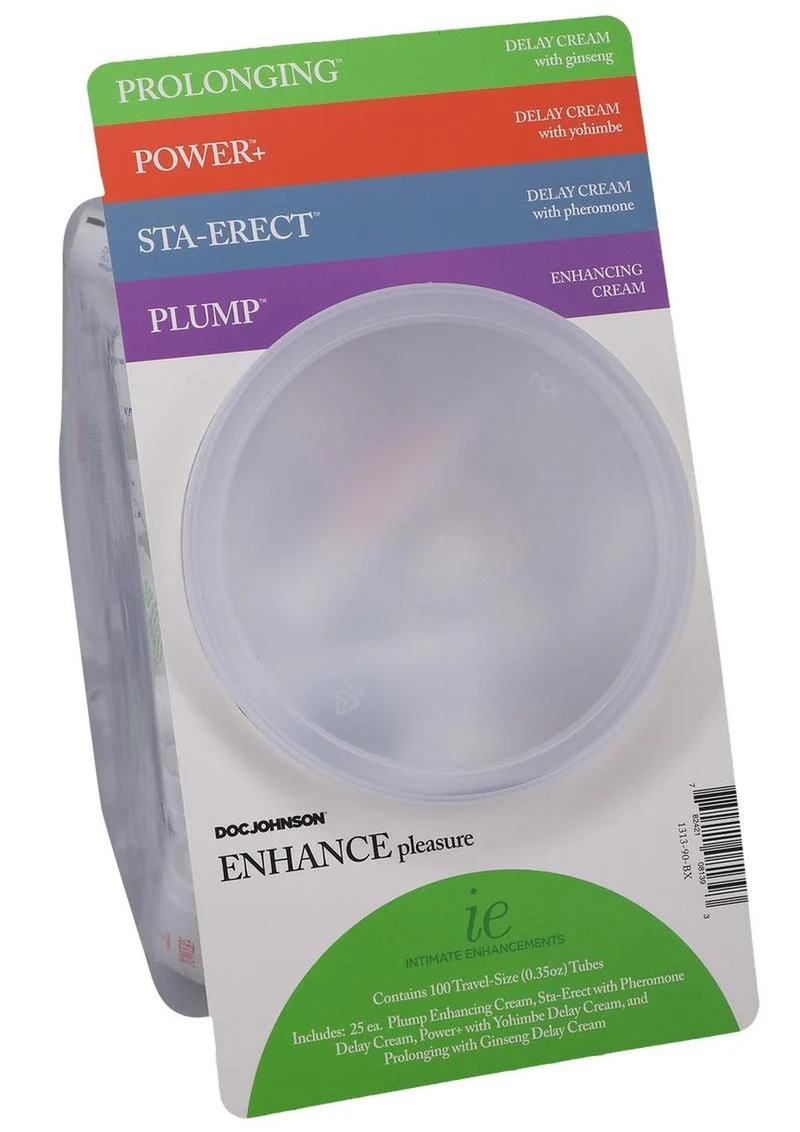 Doc Johnson Enhance Pleasure Travel Size Creams - Image 3