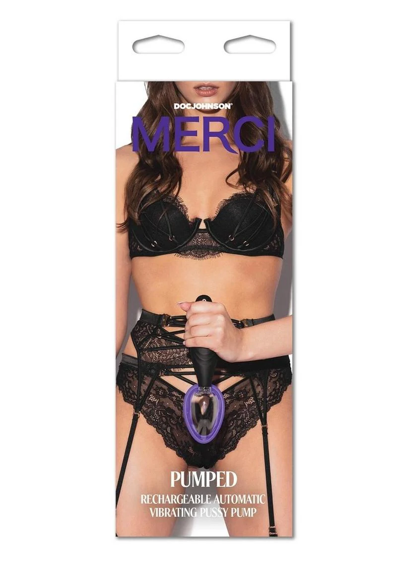 Doc Johnson Merci Rechargeable Automatic Vibrating Pussy Pump - Image 2
