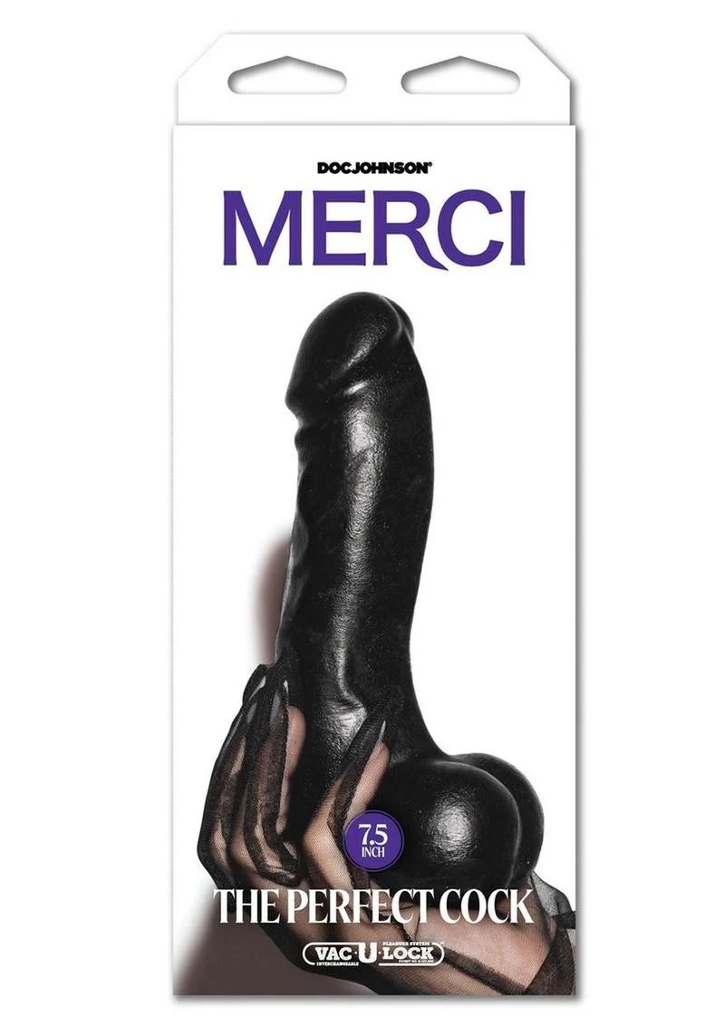 Doc Johnson Merci The Perfect Cock Dildo with Vac-U-Lock Suction Base - Image 4
