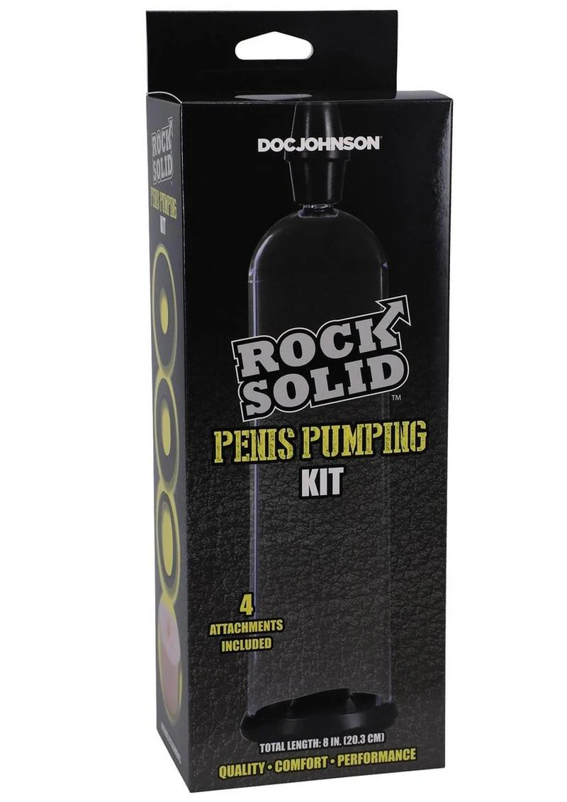 Doc Johnson Rock Solid Complete Solution Penis Pumping Kit - Image 4