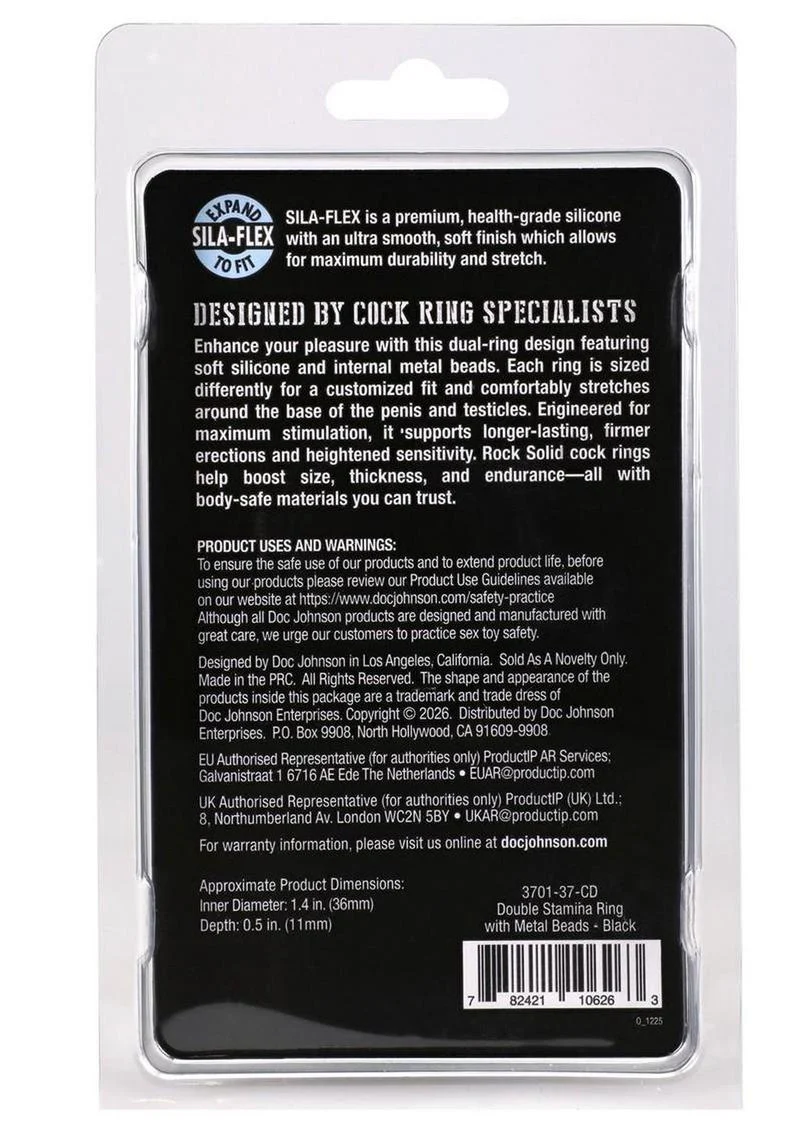 Doc Johnson Rock Solid Double Stamina Ring - Image 3