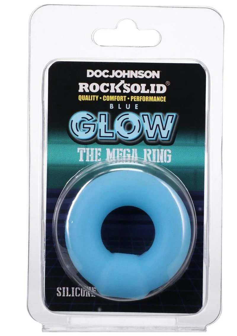 Doc Johnson Rock Solid Glow The Mega Ring Silicone - Image 4