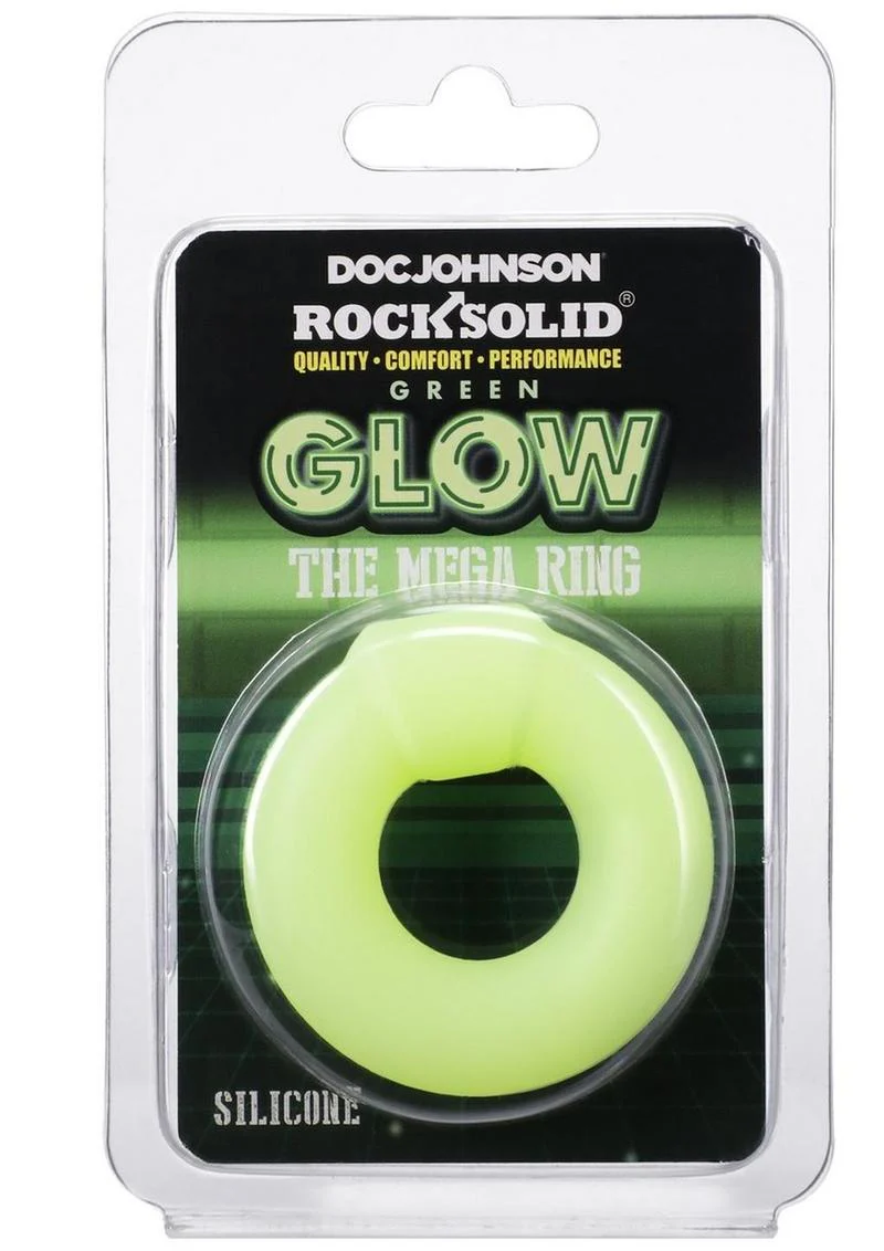 Doc Johnson Rock Solid Glow The Mega Ring Silicone - Image 8
