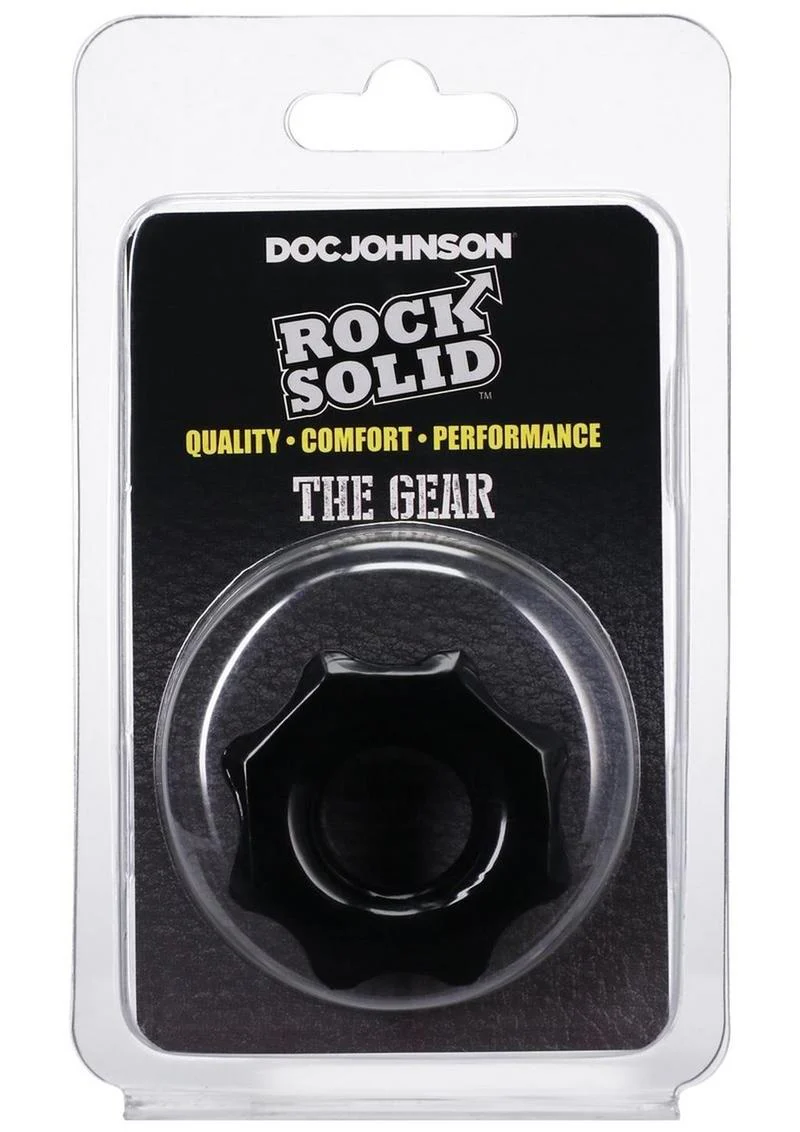 Doc Johnson Rock Solid The Gear Silicone Cock Ring - Image 4