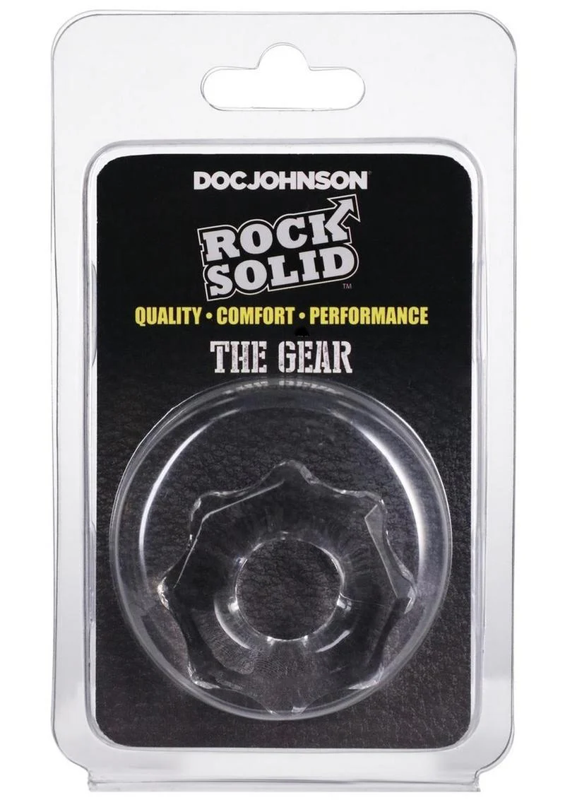 Doc Johnson Rock Solid The Gear Silicone Cock Ring - Image 8