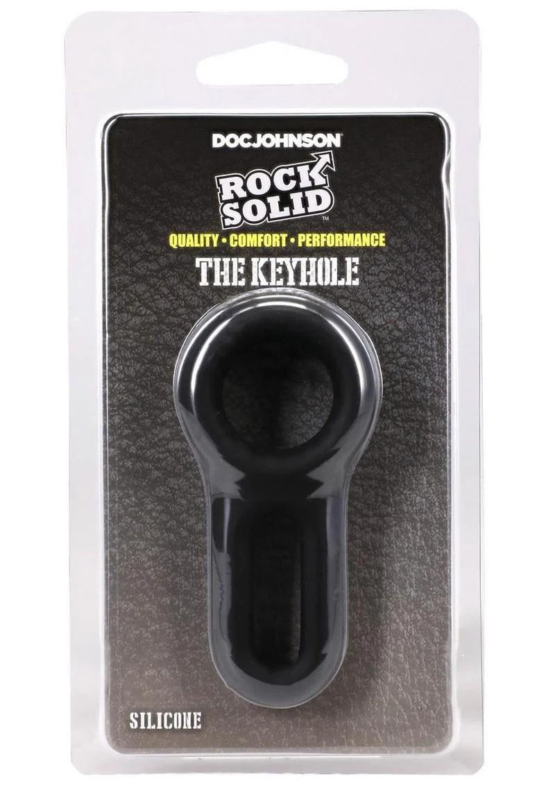 Doc Johnson Rock Solid The Keyhole Silicone C-Ring - Image 4