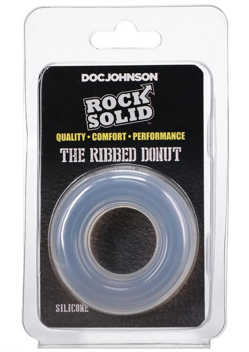 Doc Johnson Rock Solid The Ribbed Donut Cock Ring - Image 8