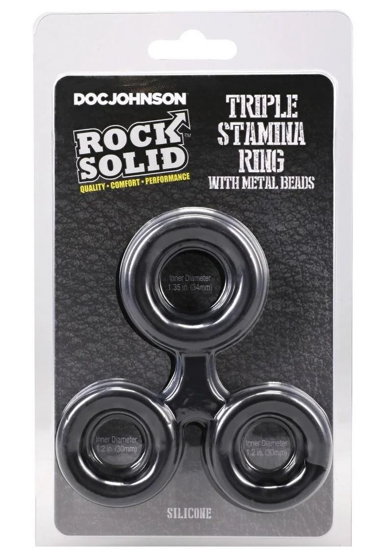 Doc Johnson Rock Solid Triple Stamina Ring - Image 2