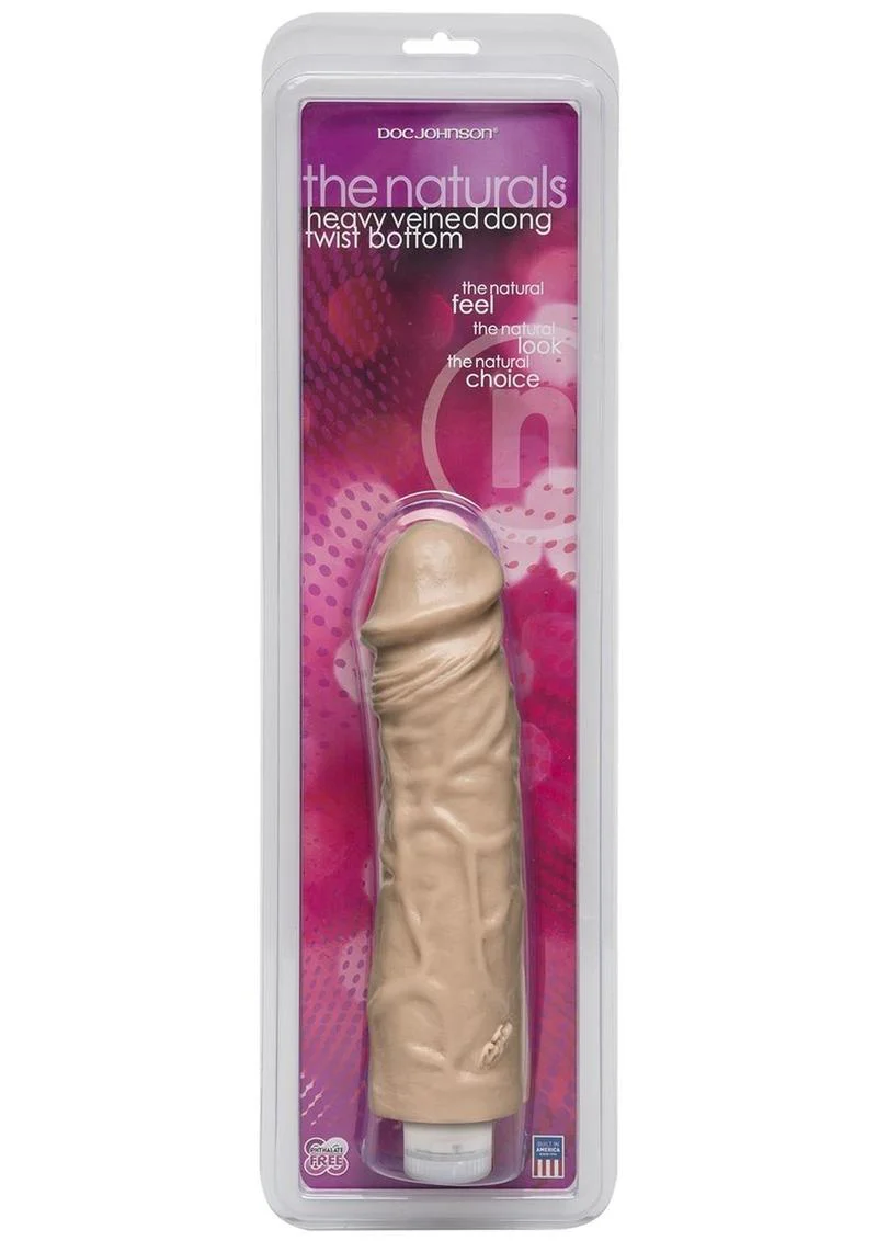 Doc Johnson The Naturals Heavy Veined Thick Dildo - Image 3