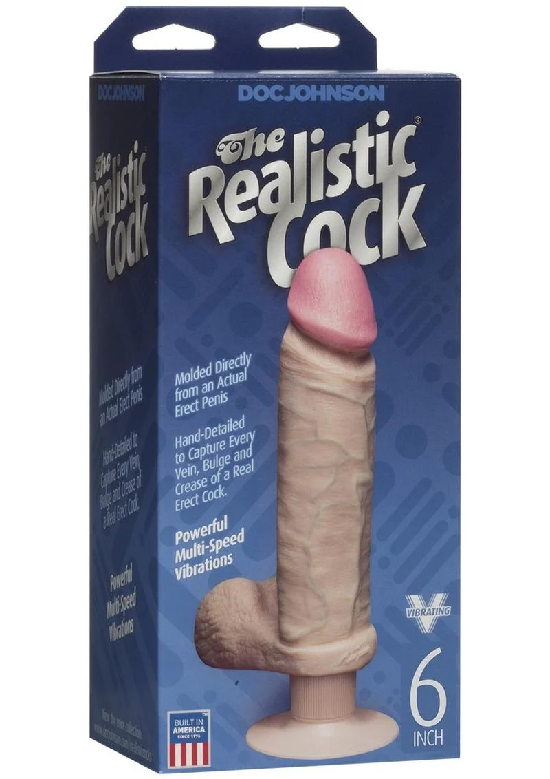 Doc Johnson The Realistic Cock  Powerful Vibrating Dildo - Image 4