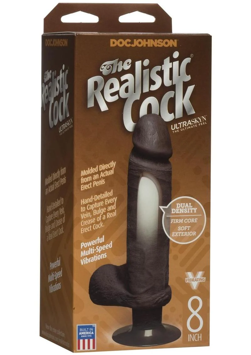 Doc Johnson The Realistic Cock Ultraskyn Vibrating Dildo - Image 5