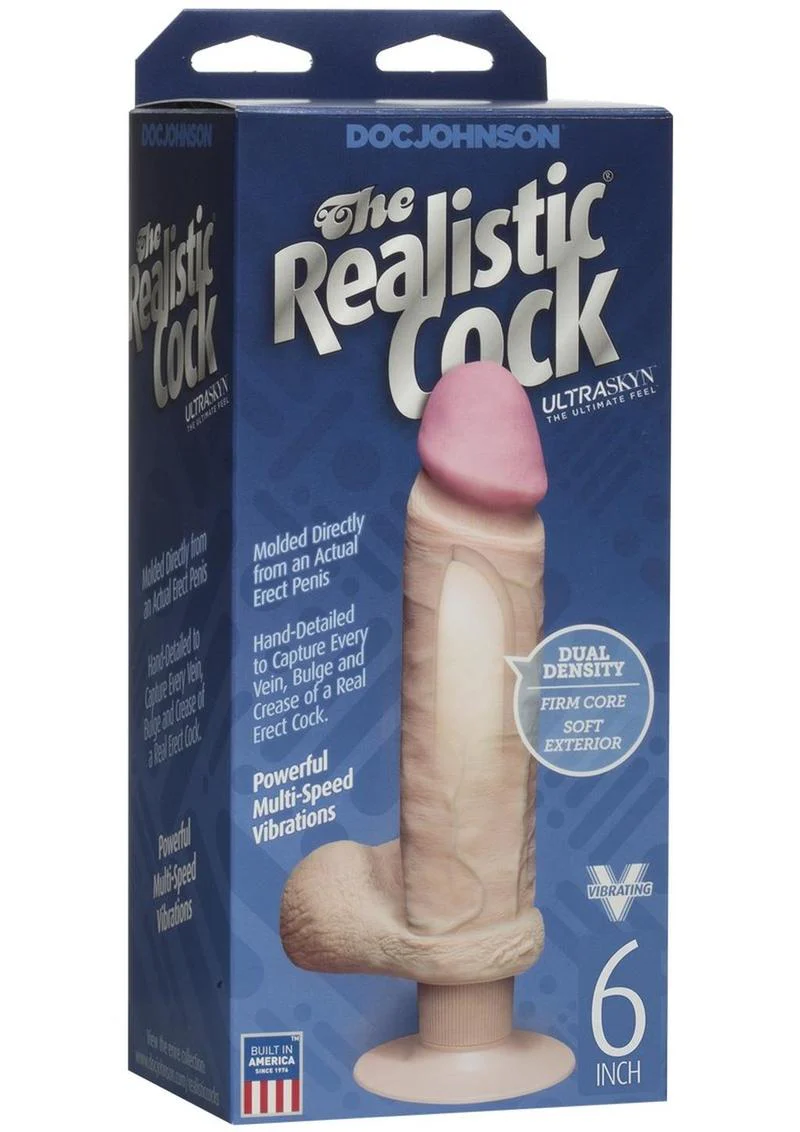 Doc Johnson The Realistic Cock Ultraskyn Vibrating Dildo - Image 8