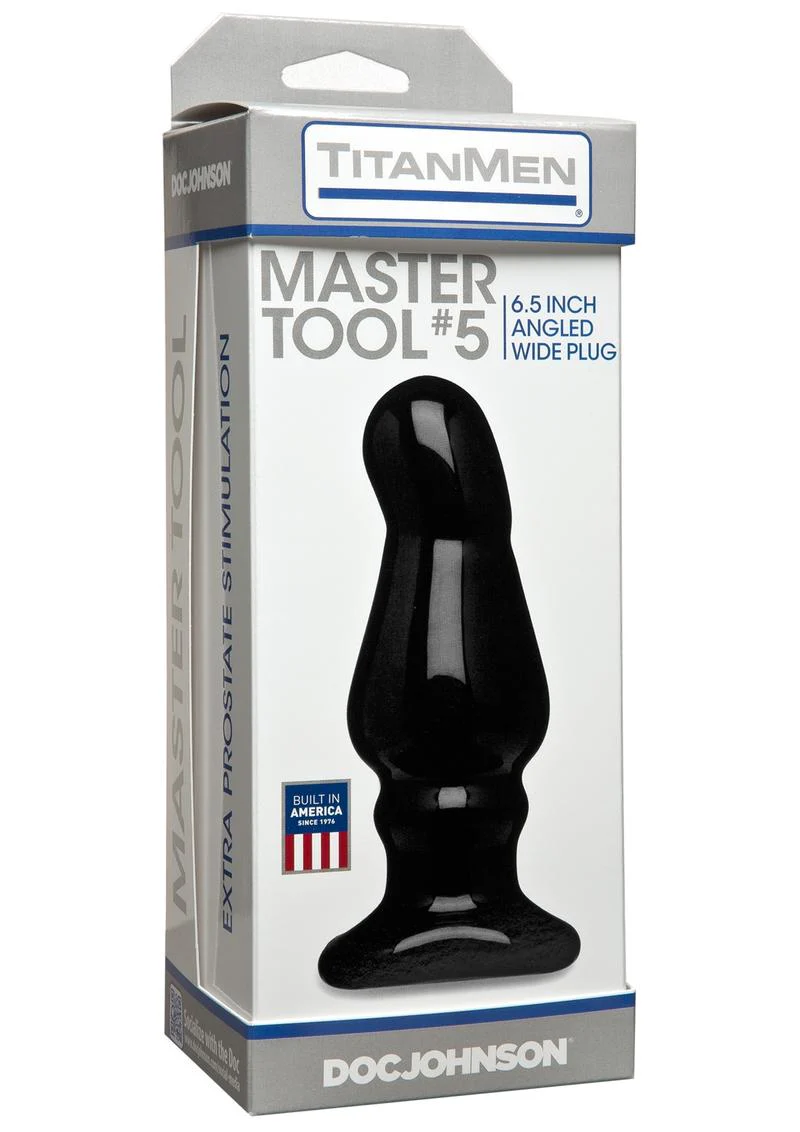 Doc Johnson TitanMen Master Tool #5 Angled Wide Plug - Image 2