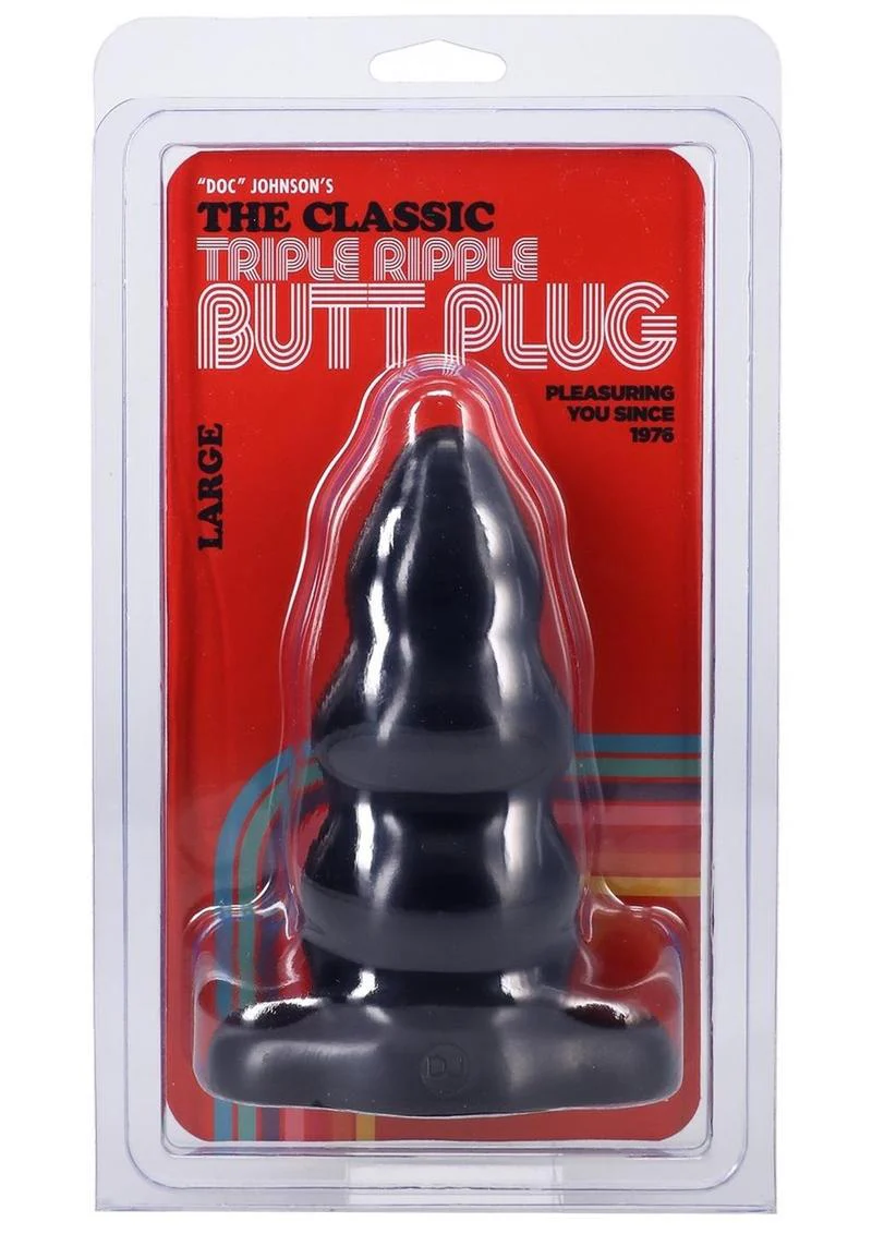 Doc Johnson Triple Ripple Butt Plug Classic Pleasure - Image 4